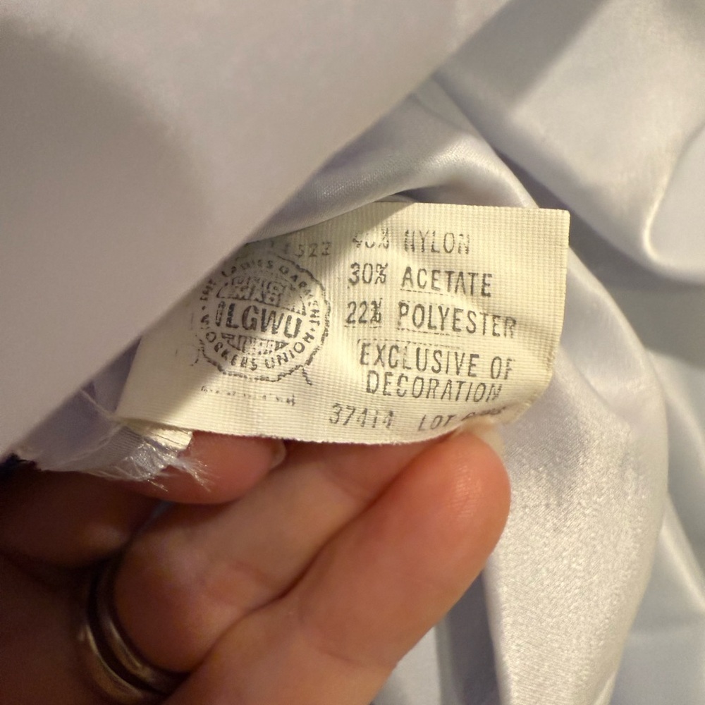 Vintage Christian Dior OLGWU Union Made Pale Purple/Lavendar Nightgown - Picture 8 of 11